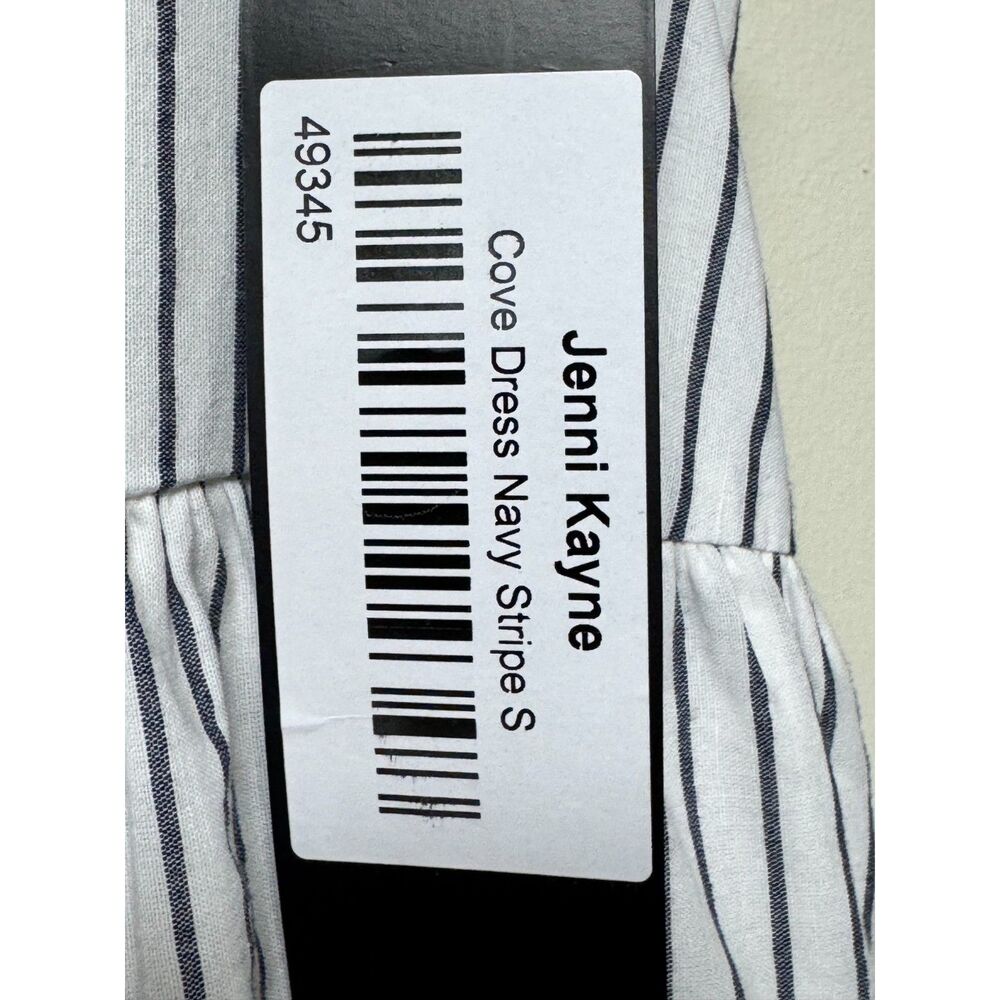 NWT - JENNI KAYNE Cove Maxi Dress White/Navy Stripes Lined Cotton, Sz S - Picture 12 of 15